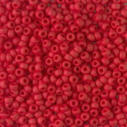 Miyuki rocailles Perlen 8/0 - Opaque matte red 8-408F
